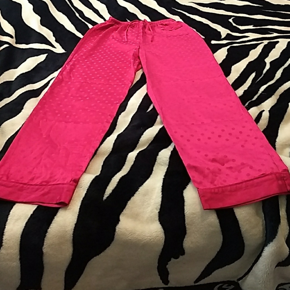 Pink polka dot pajama pants - Picture 1 of 3